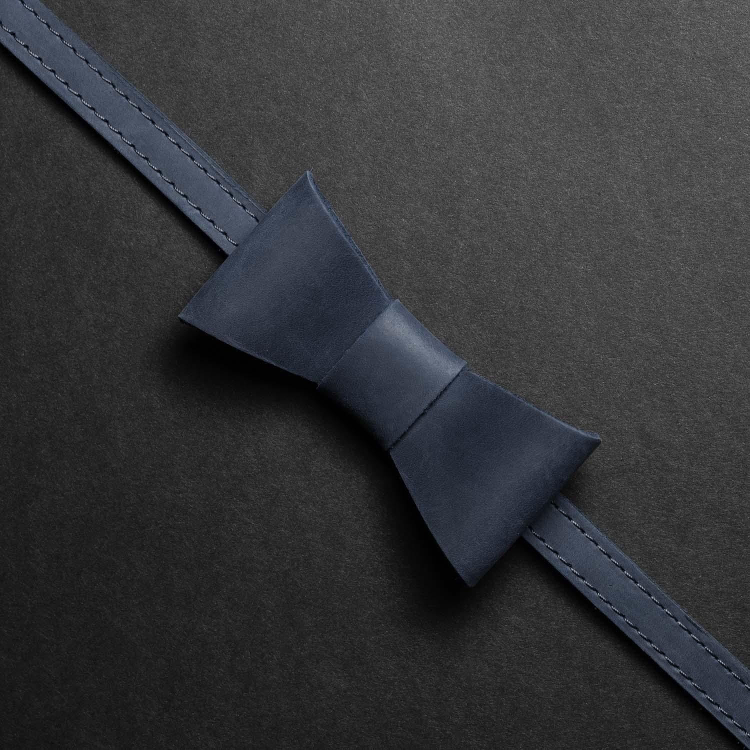 Rustic Leather Bow Tie – Perfect for Weddings or Events