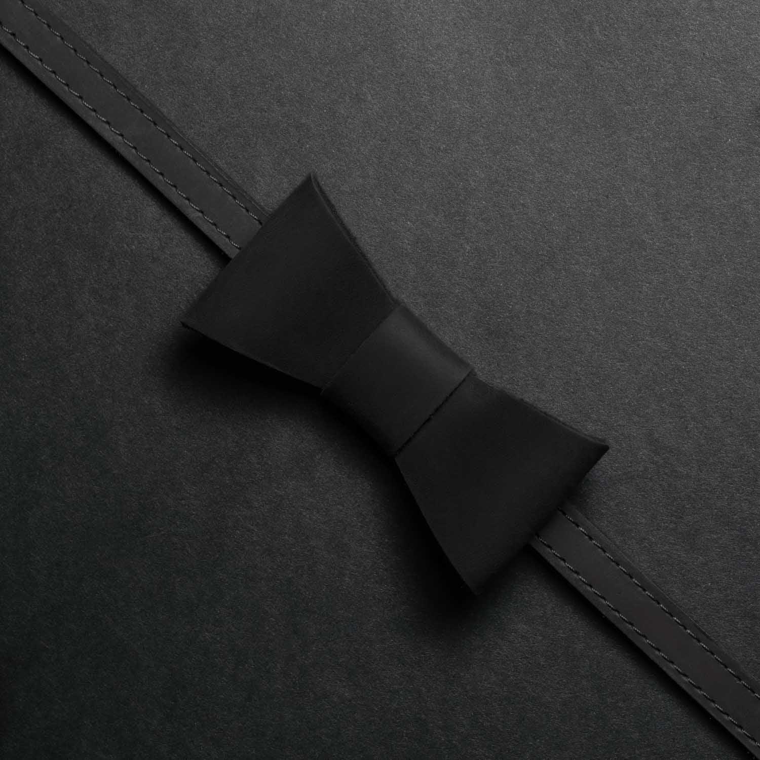 Rustic Leather Bow Tie – Perfect for Weddings or Events