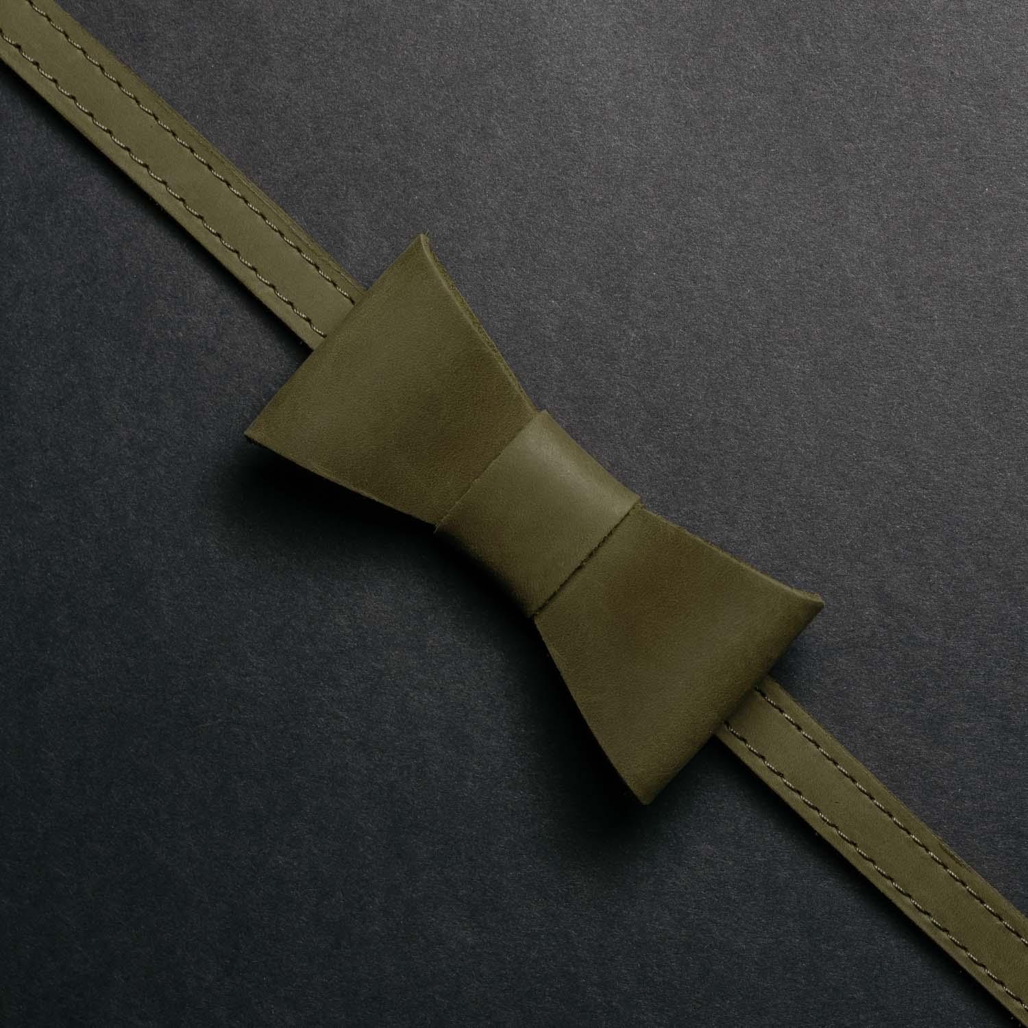 Rustic Leather Bow Tie – Perfect for Weddings or Events