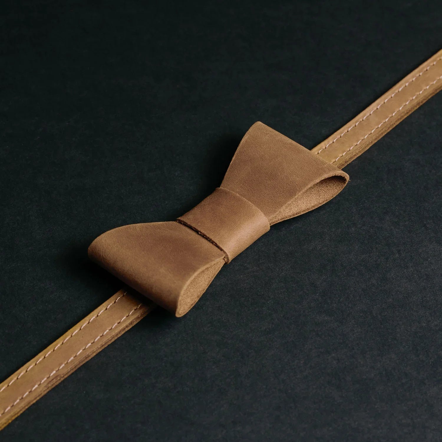 Rustic Leather Bow Tie – Perfect for Weddings or Events