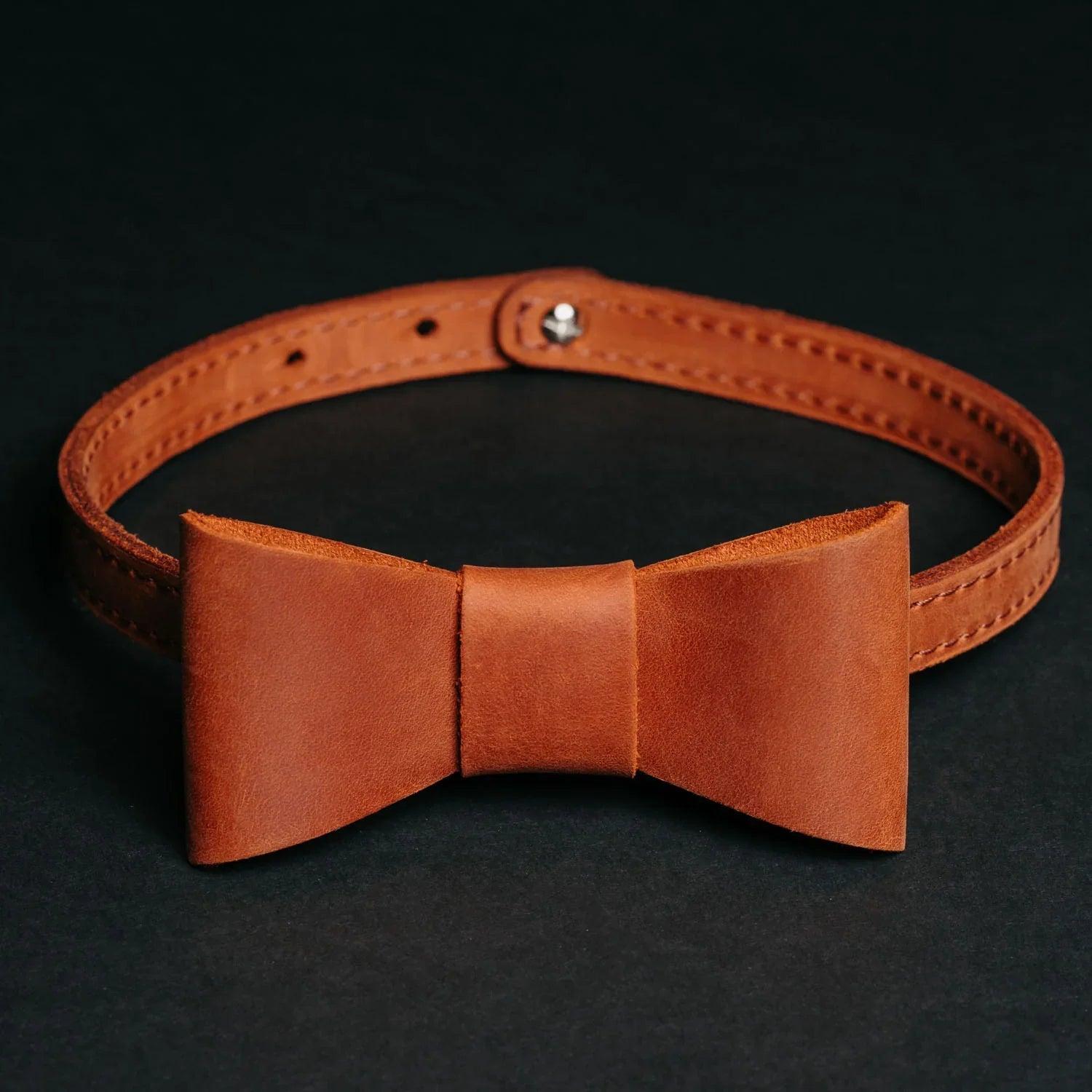 Rustic Leather Bow Tie – Perfect for Weddings or Events
