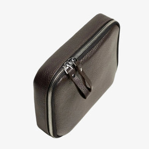 Grainy Leather Travel Organizer for Tech Accessories | KeepTech