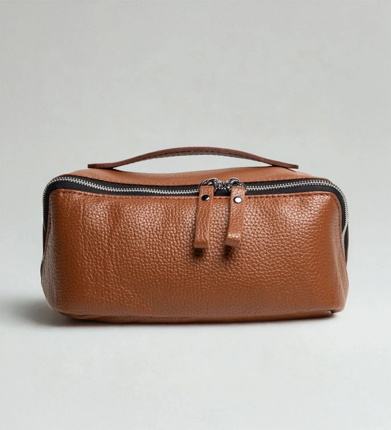 Full Grain Leather Cosmetic Bag β Travel Makeup Organizer | BeautyBox