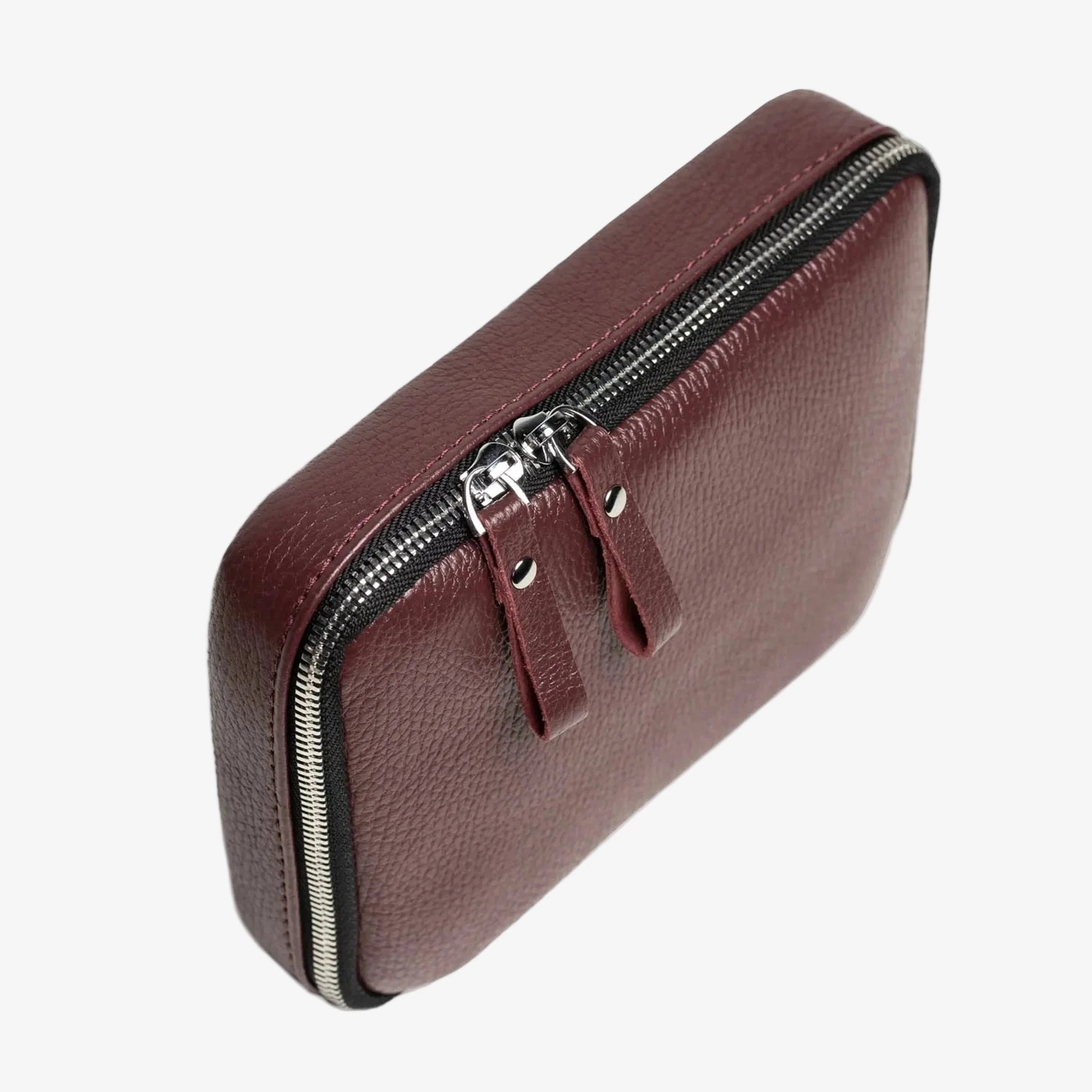 Grainy Leather Travel Organizer for Tech Accessories | KeepTech