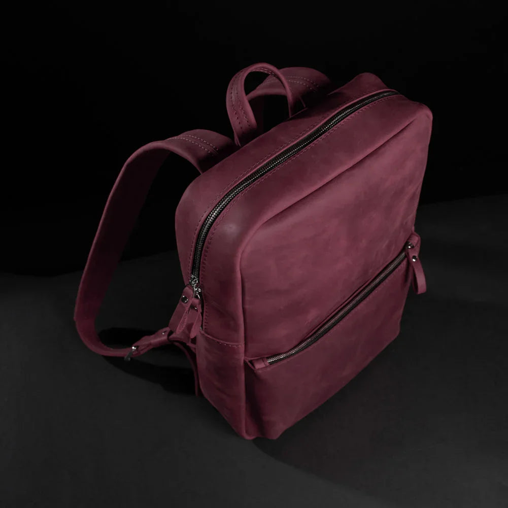 Matte Leather Laptop Backpack for Work and Travel | Nomad
