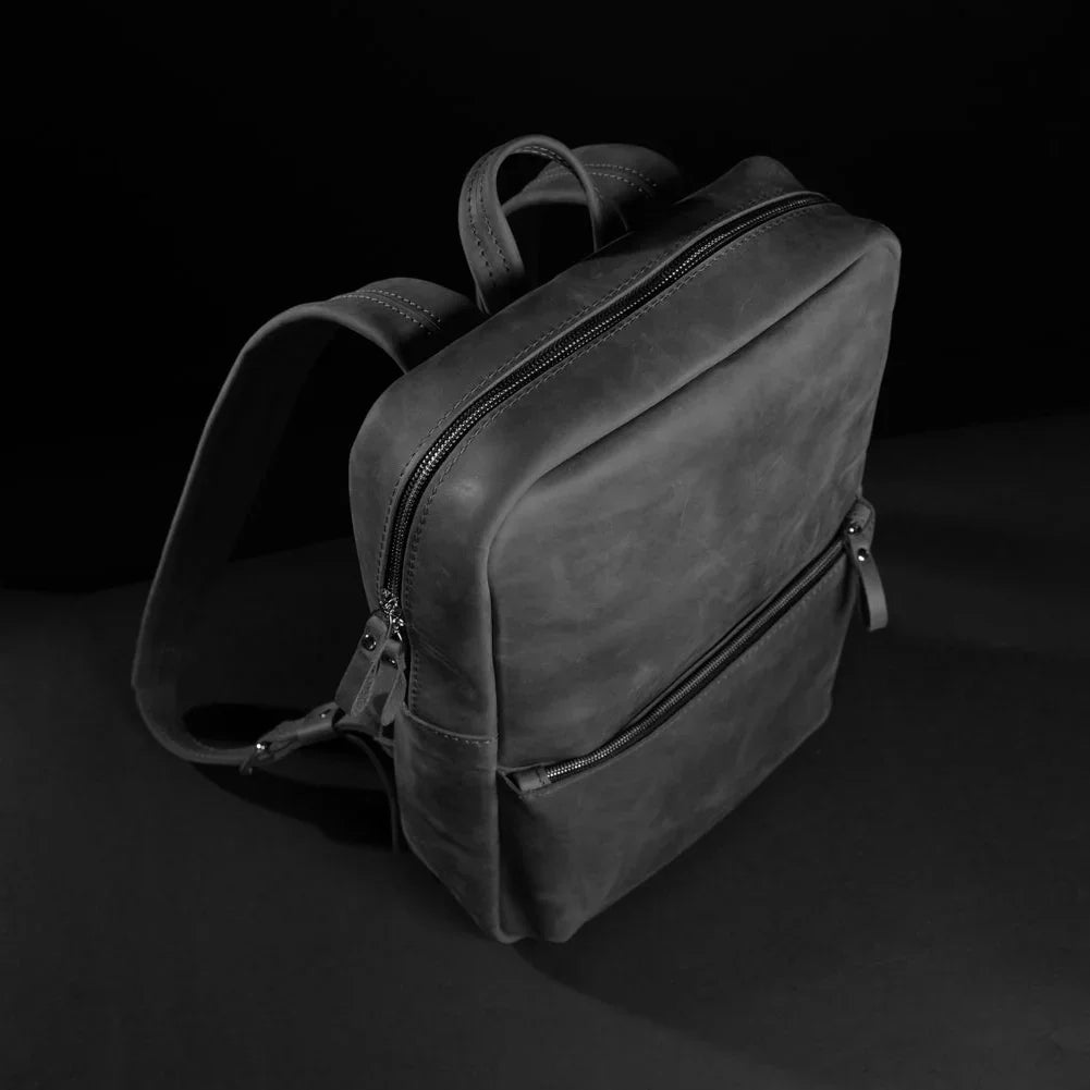 Matte Leather Laptop Backpack for Work and Travel | Nomad
