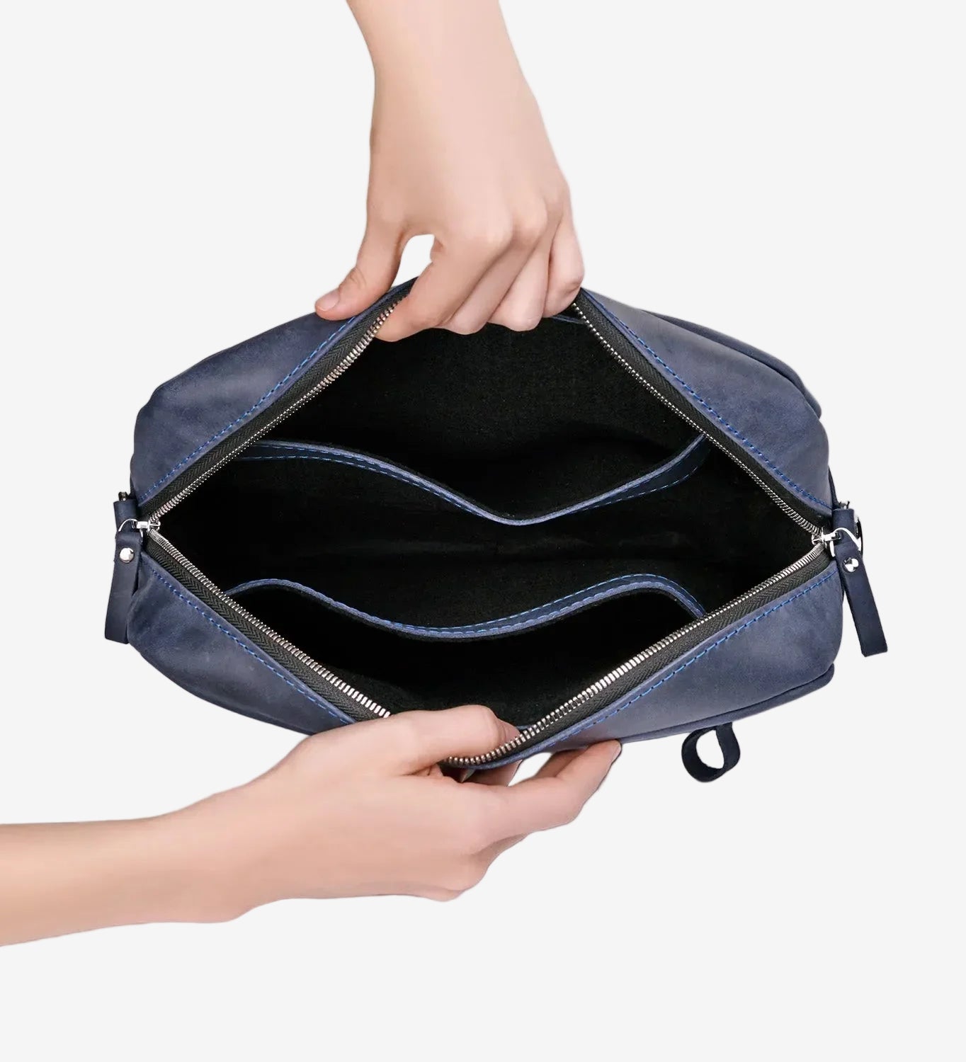 Everyday Leather Messenger with Zip | Squad