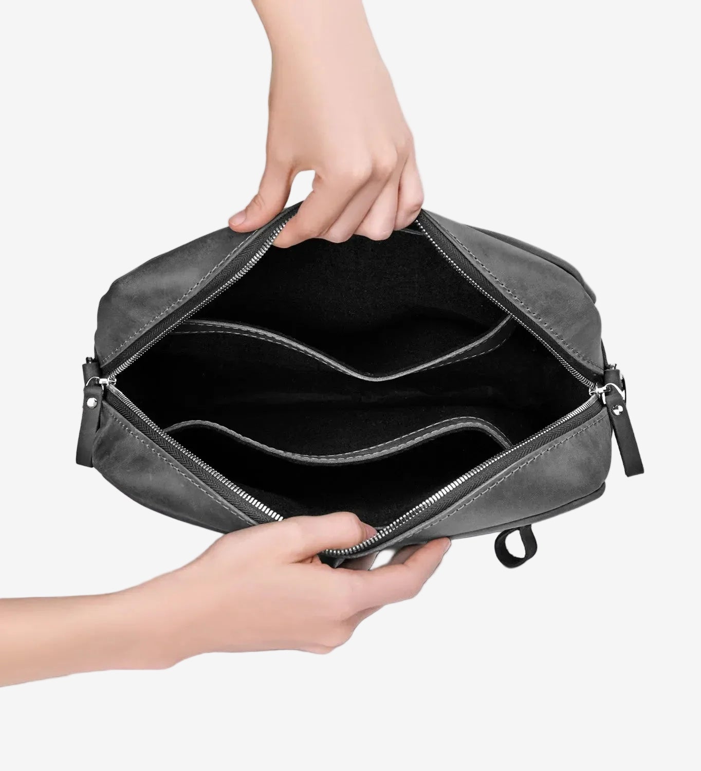 Everyday Leather Messenger with Zip | Squad
