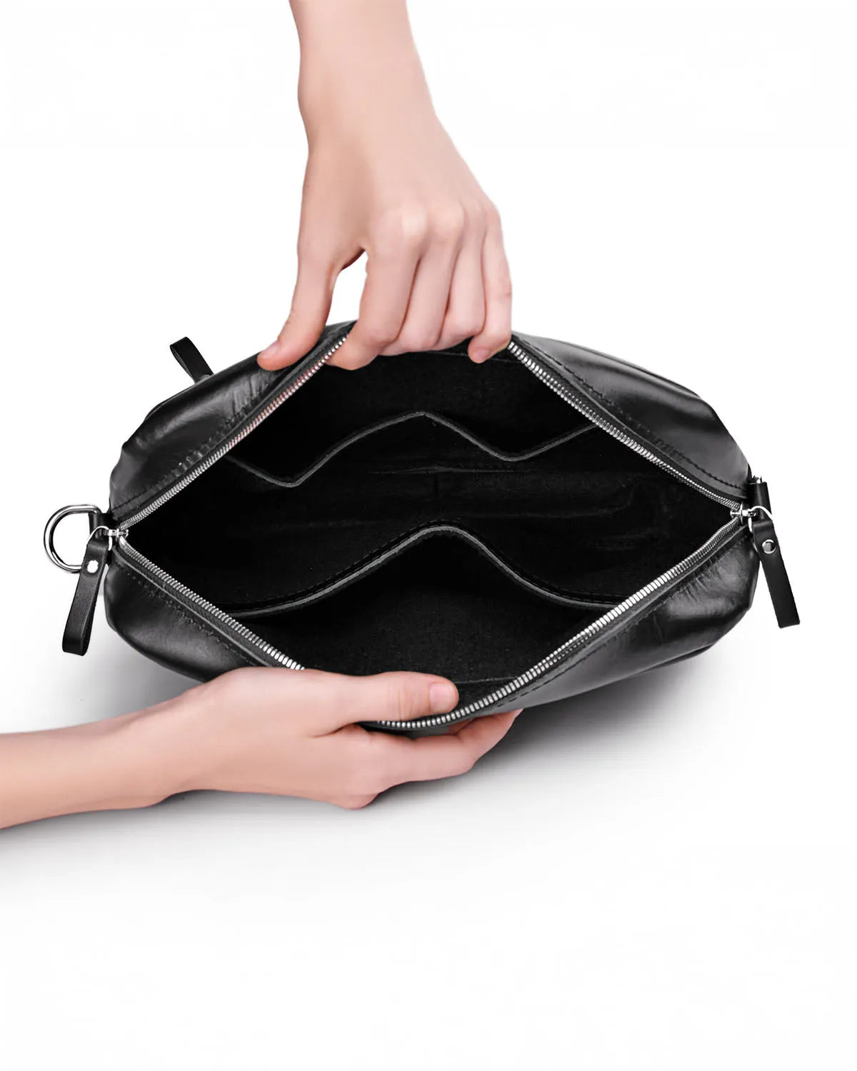 Everyday Leather Messenger with Zip | Squad