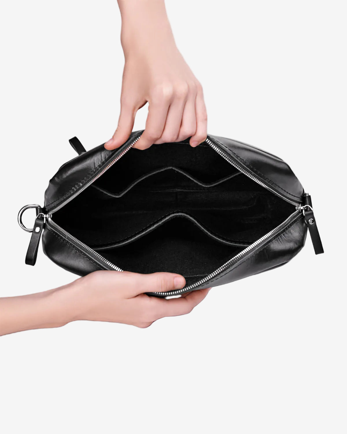 Everyday Leather Messenger with Zip | Squad