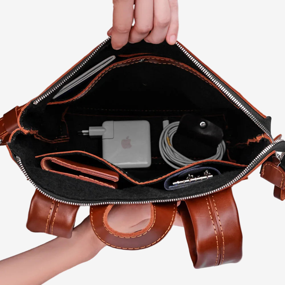 Minimalist Leather Backpack for Work & Travel | Flatrock