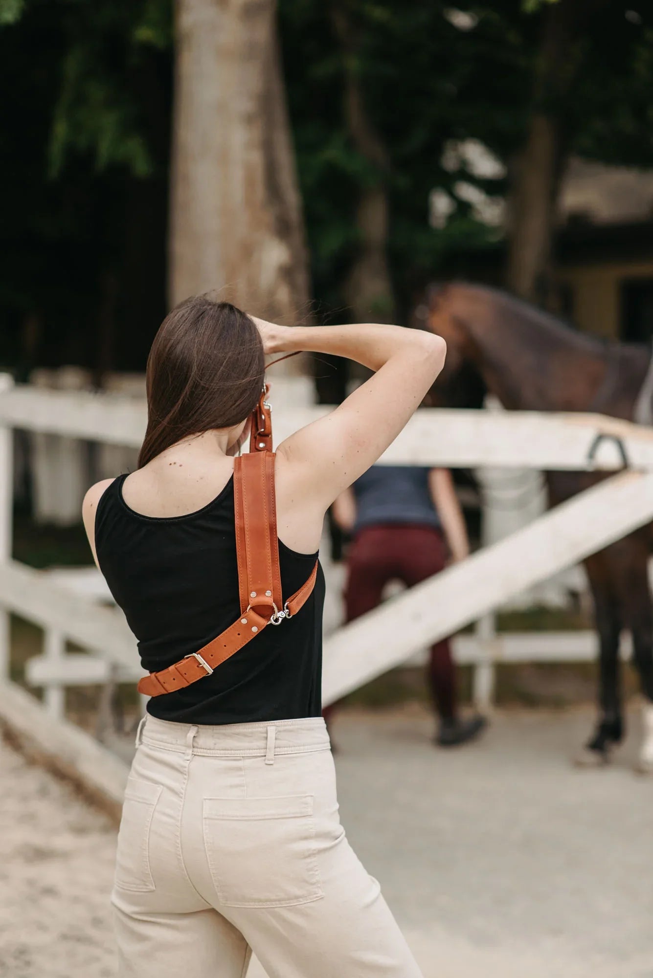 Leather Camera Harness – Adjustable Single Strap | Mono