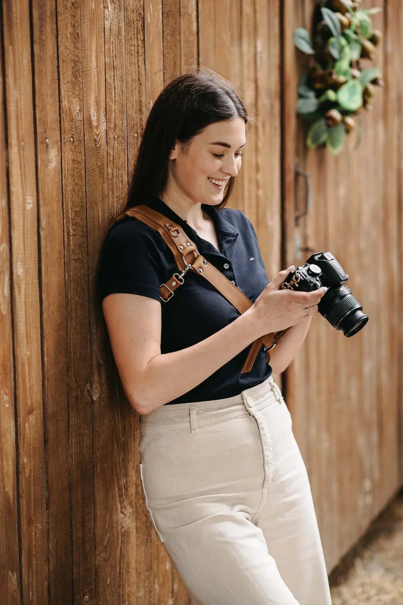 Leather Camera Harness – Adjustable Single Strap | Mono