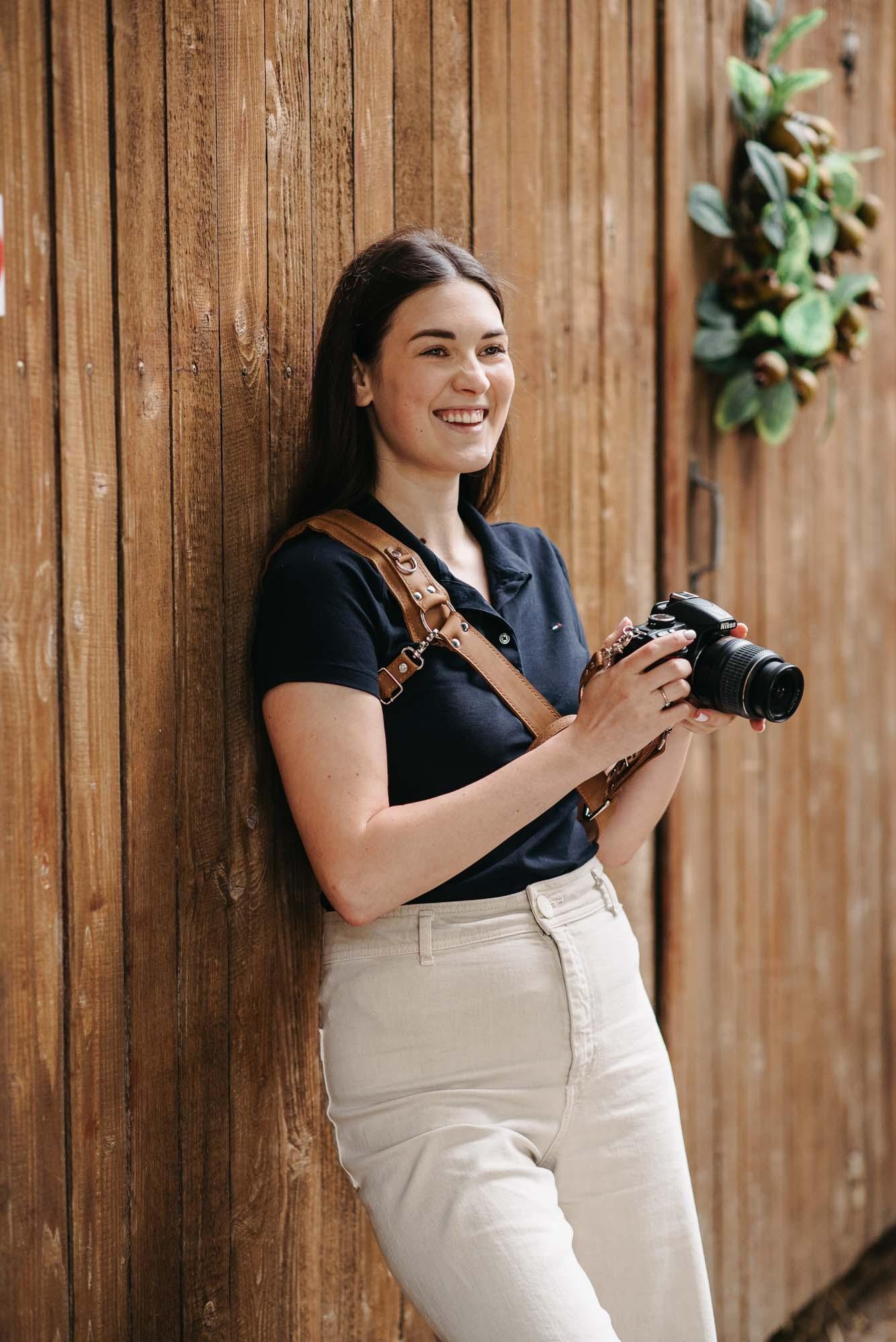 Leather Camera Harness – Adjustable Single Strap | Mono