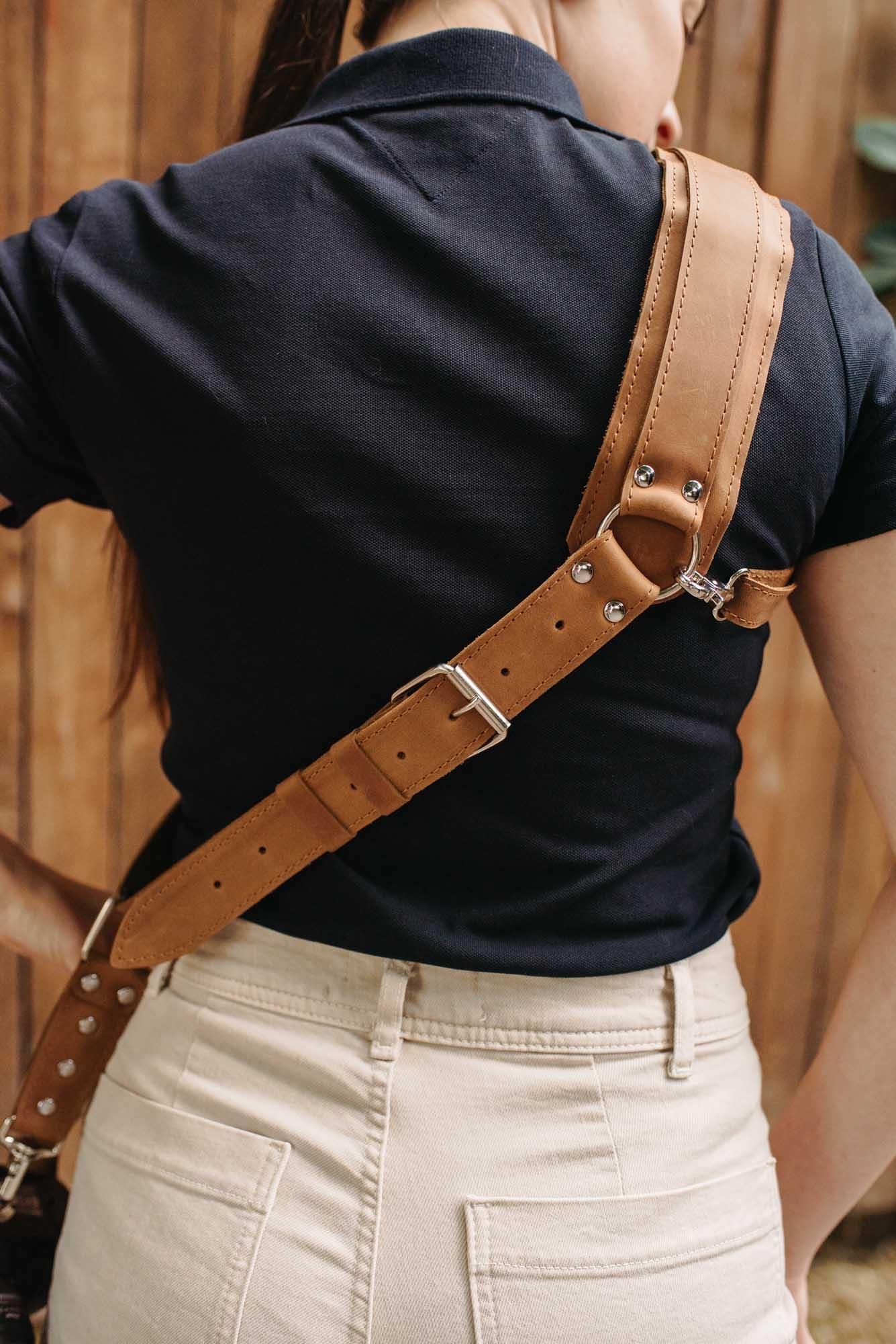 Leather Camera Harness – Adjustable Single Strap | Mono