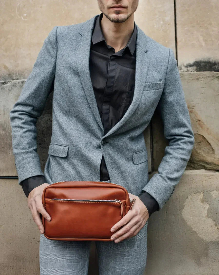 Zippered Leather Crossbody & Waist Bag | Orson