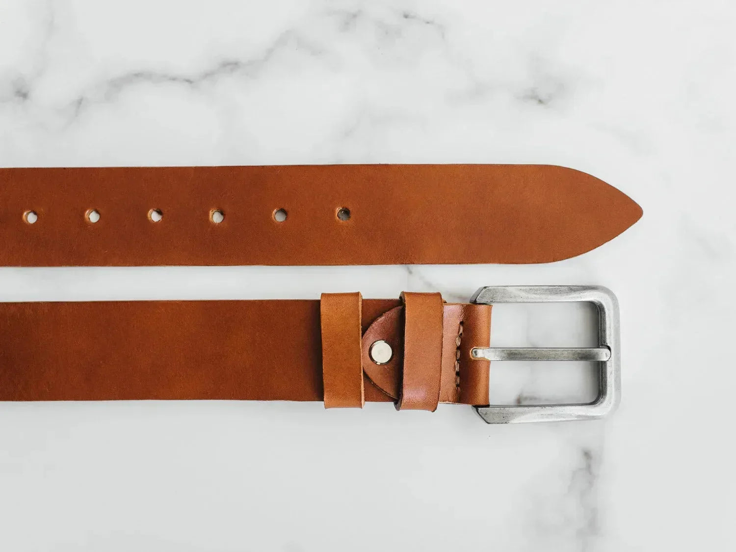 Set of 3 Men’s Belts 1.5" inch wide Vegetable Tanned Leather