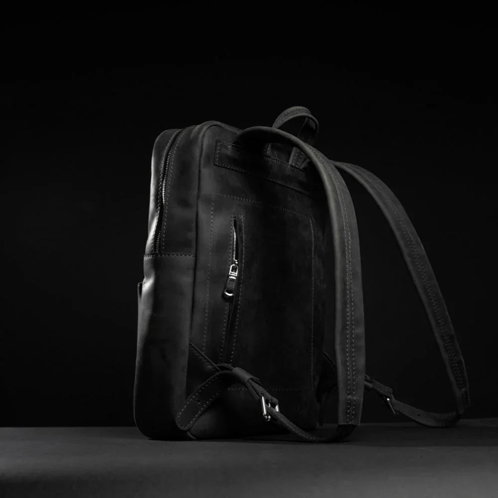 Matte Leather Laptop Backpack for Work and Travel | Nomad
