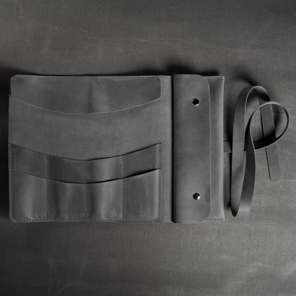 Artist’s Brush and Tool Roll – Handmade in Waxed Leather
