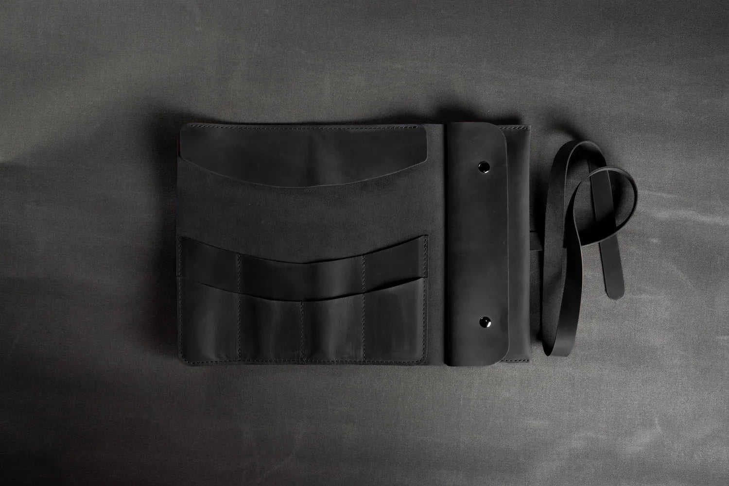 Artist’s Brush and Tool Roll – Handmade in Waxed Leather