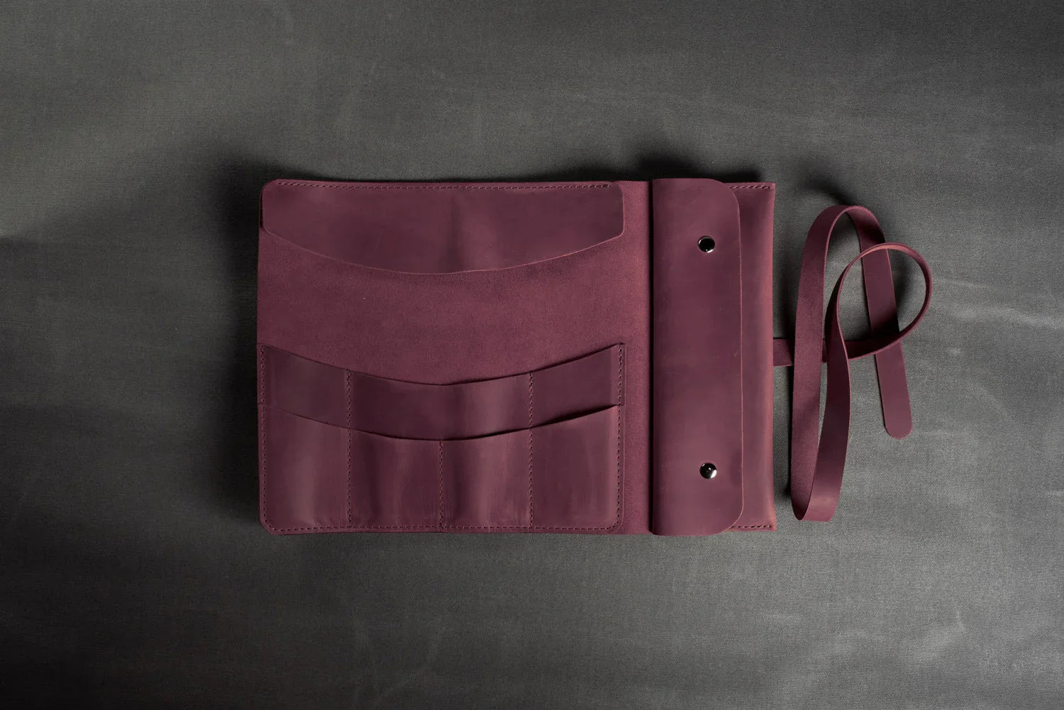 Artist’s Brush and Tool Roll – Handmade in Waxed Leather
