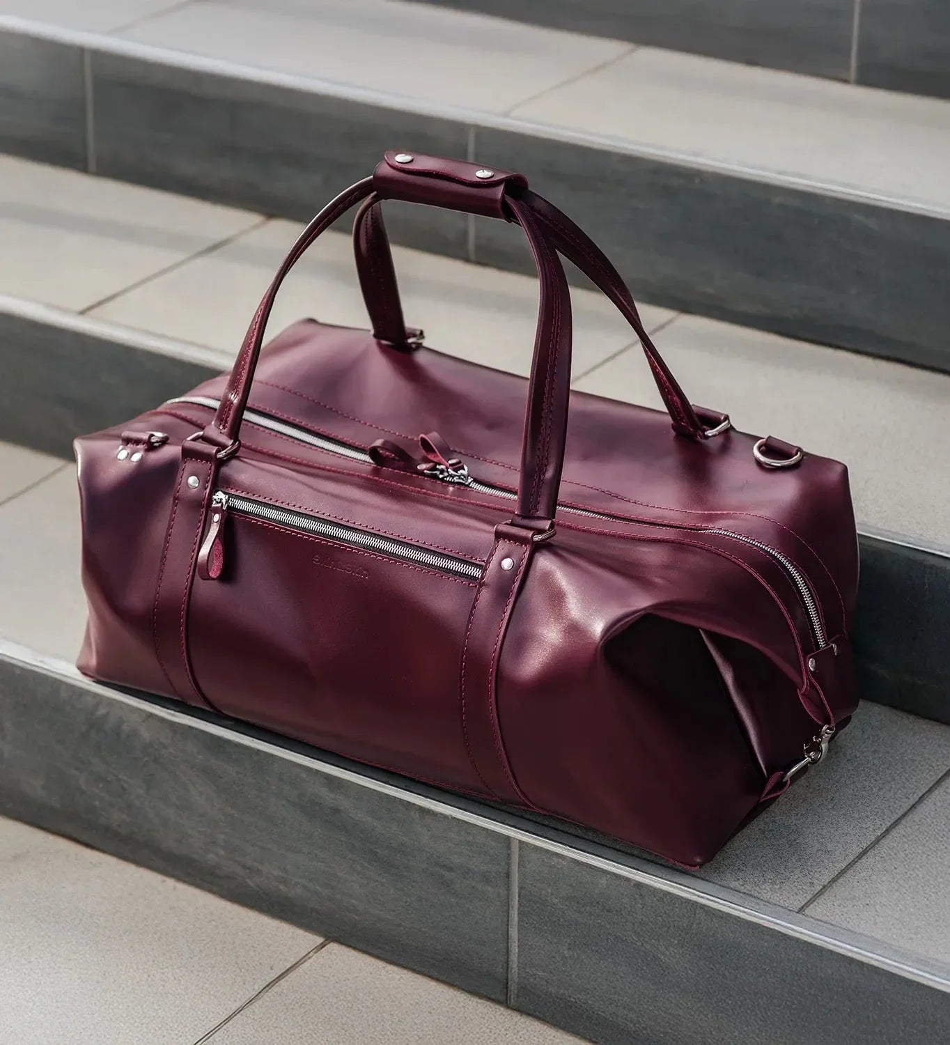 Smooth Leather Travel Bag – Men's Duffel for Weekend Getaways | Stout