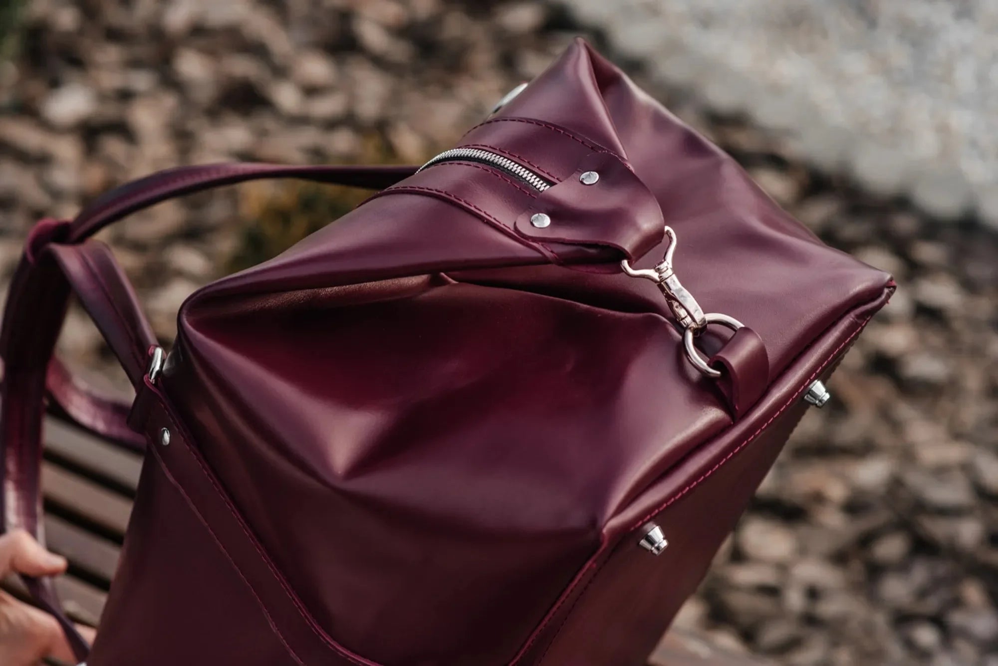 Smooth Leather Travel Bag – Men's Duffel for Weekend Getaways | Stout