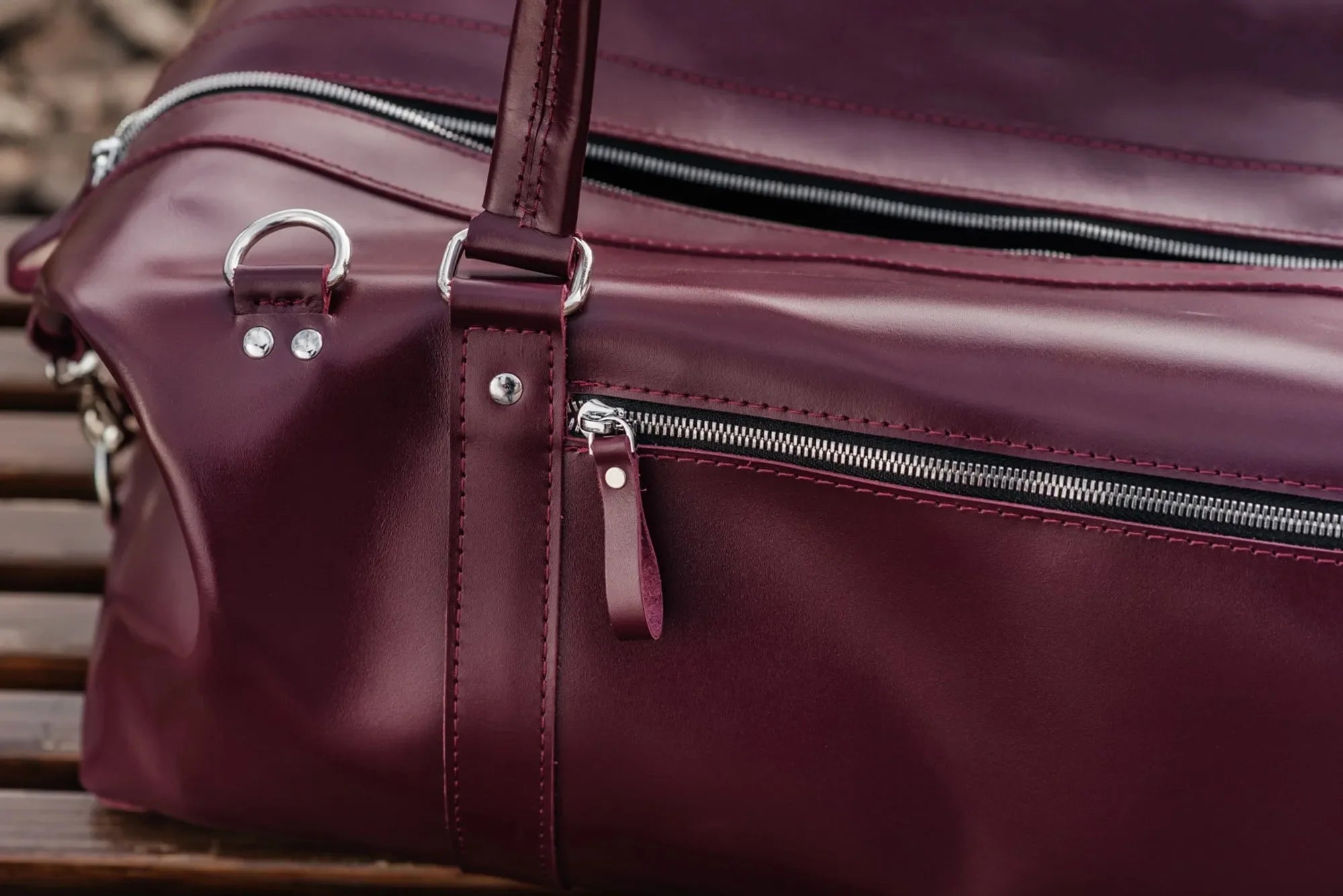 Smooth Leather Travel Bag – Men's Duffel for Weekend Getaways | Stout