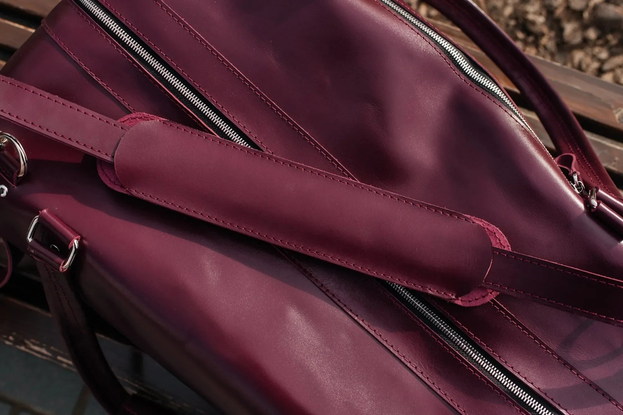 Smooth Leather Travel Bag – Men's Duffel for Weekend Getaways | Stout