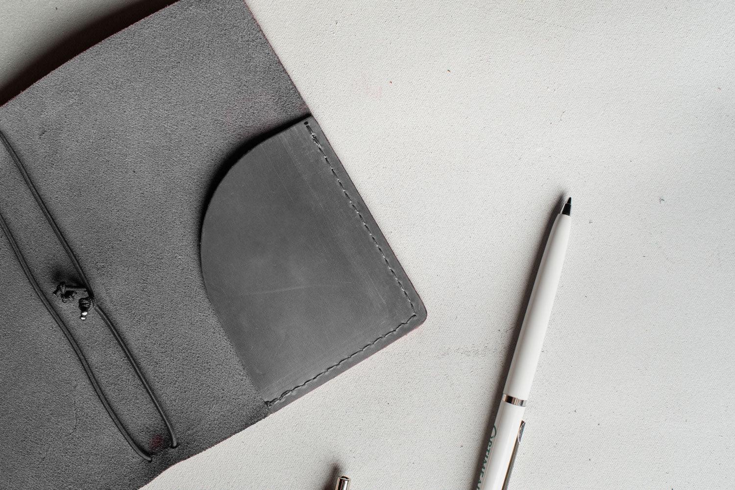 Distressed Leather Refillable Notebook cover A6, A5, B6