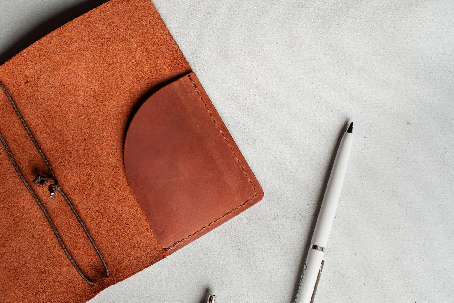 Distressed Leather Refillable Notebook cover A6, A5, B6