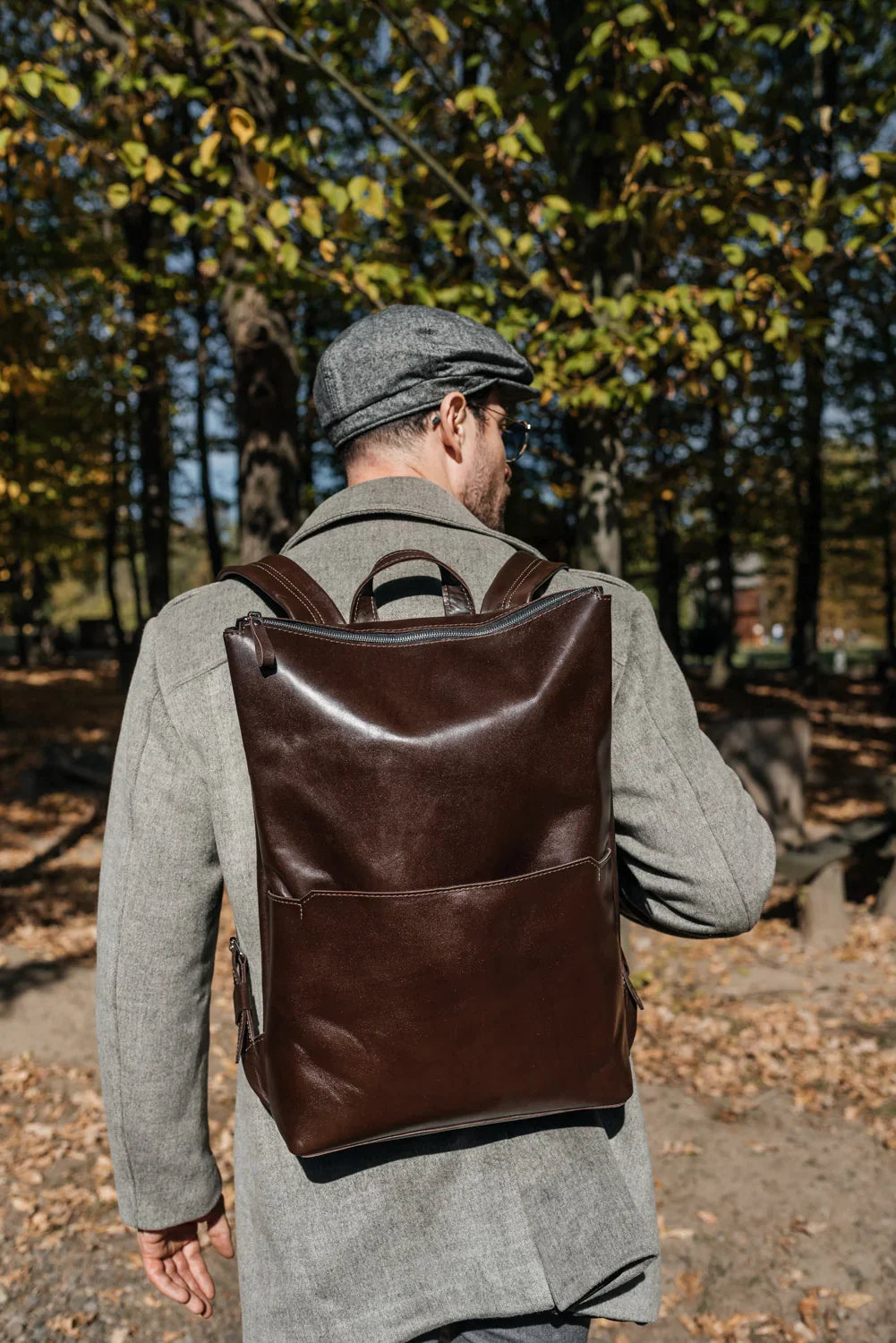 Minimalist Leather Backpack for Work & Travel | Flatrock