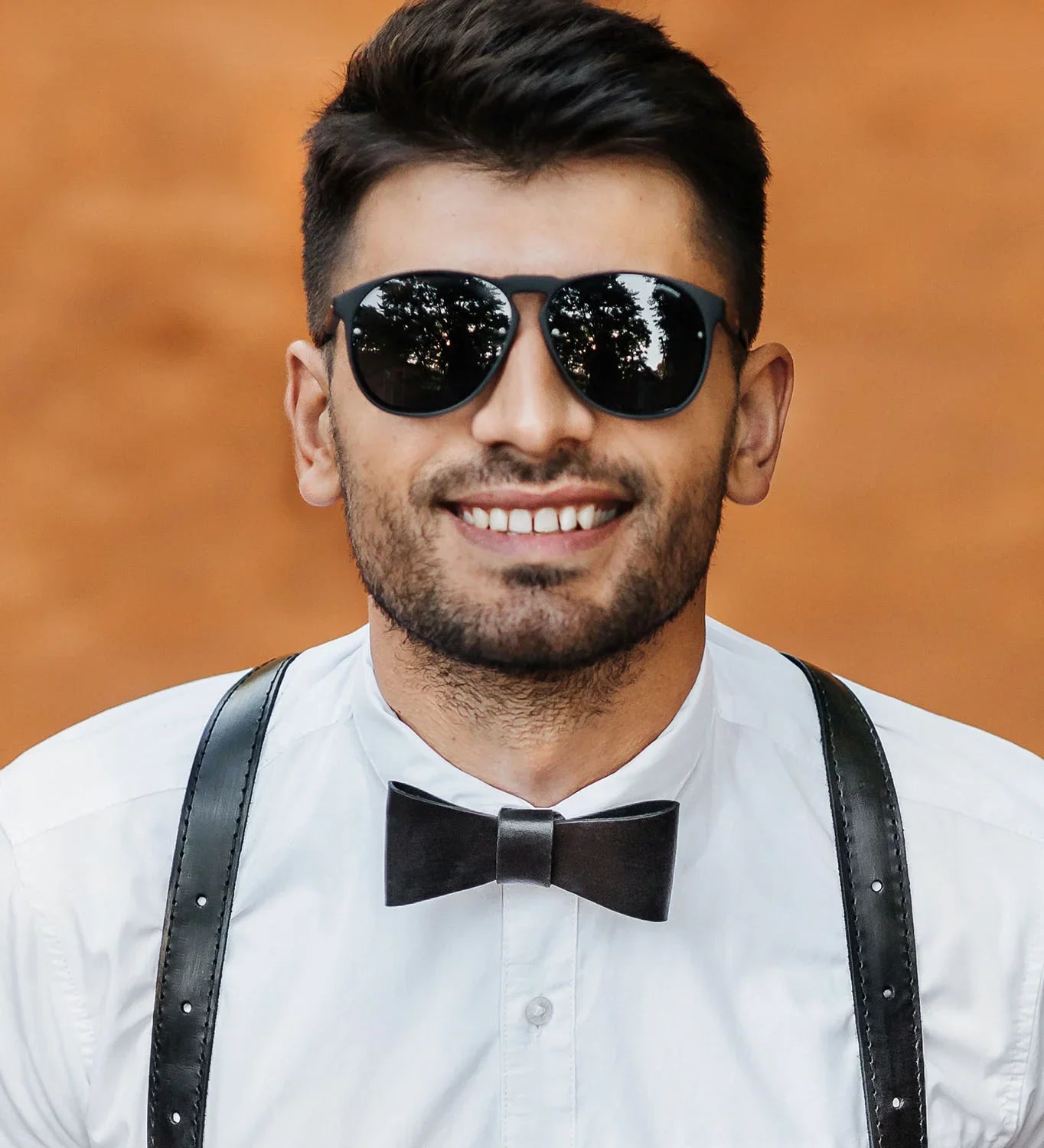 Handmade Leather Bow Tie – Groom, Wedding, Party Look