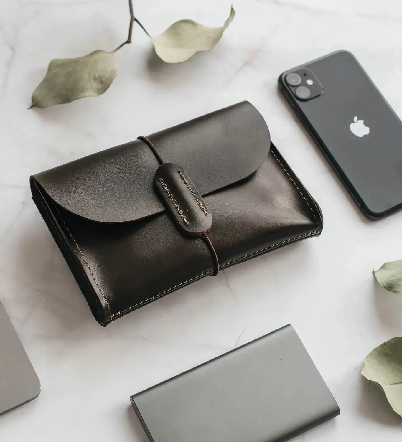 Leather Tech Pouch for Cables & Accessories | Saver