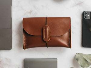 Leather Tech Pouch for Cables & Accessories | Saver