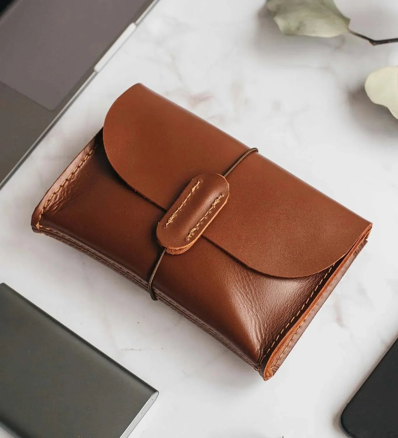 Leather Tech Pouch for Cables & Accessories | Saver