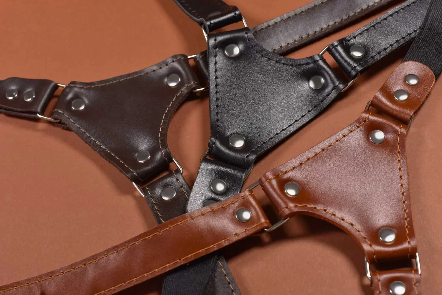 Premium Leather Suspenders – Adjustable with Metal Buckles