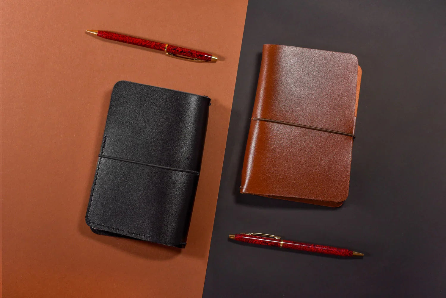 Refillable Leather Cover for Journals & Notebooks – A5, A6