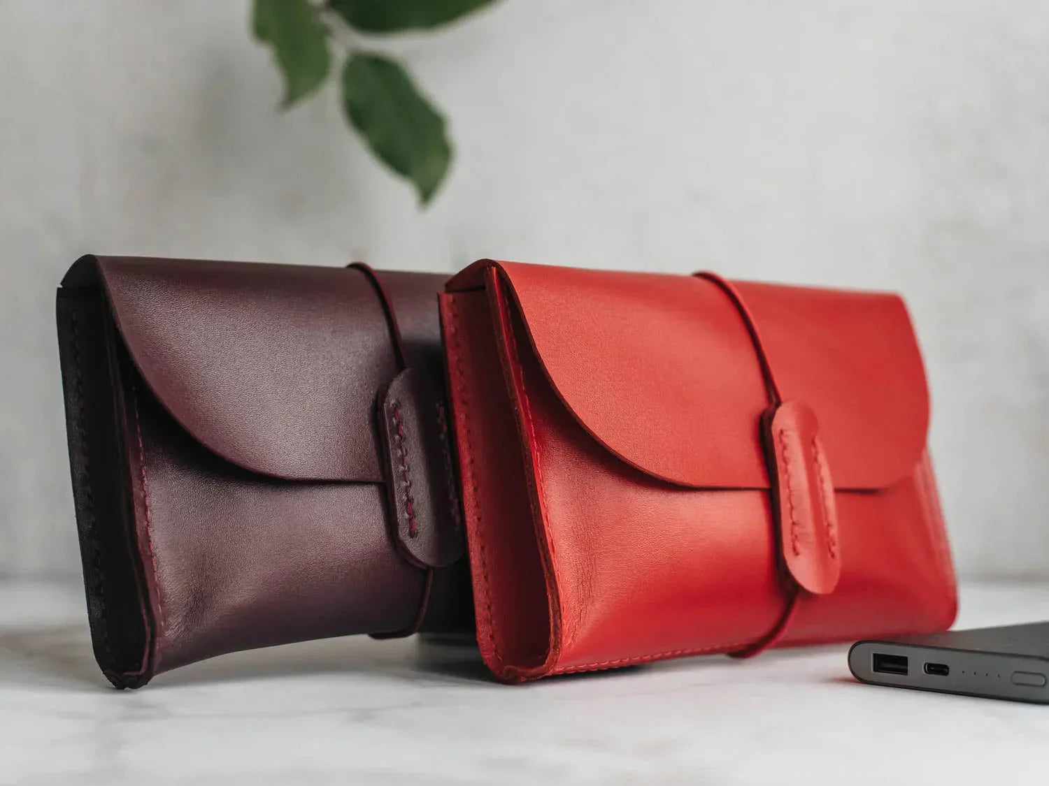 Leather Tech Pouch for Cables & Accessories | Saver