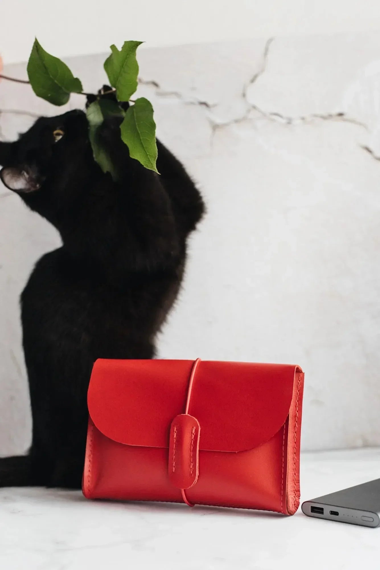 Leather Tech Pouch for Cables & Accessories | Saver