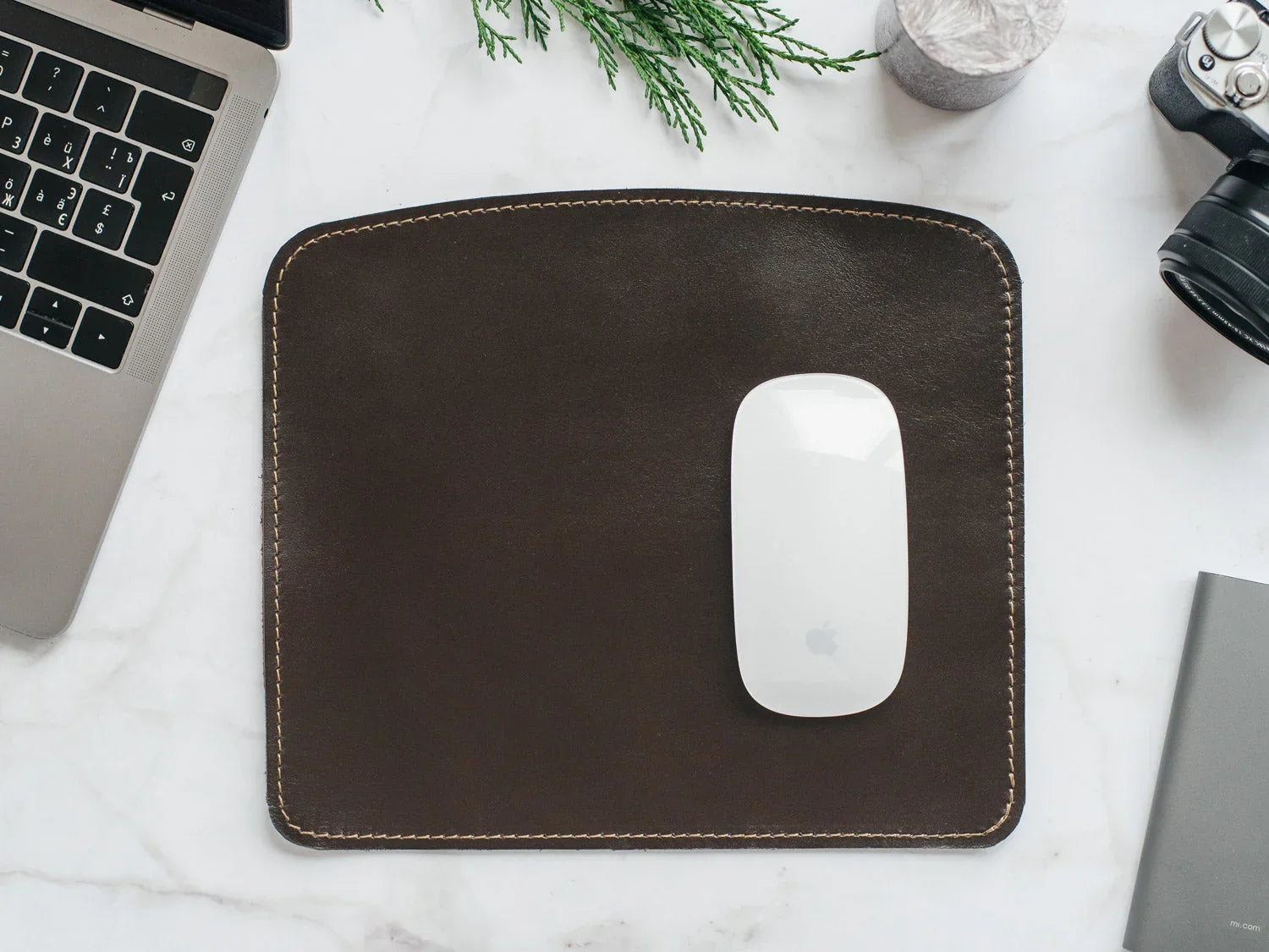 Sleek Leather Mousepad for Office or Home Use