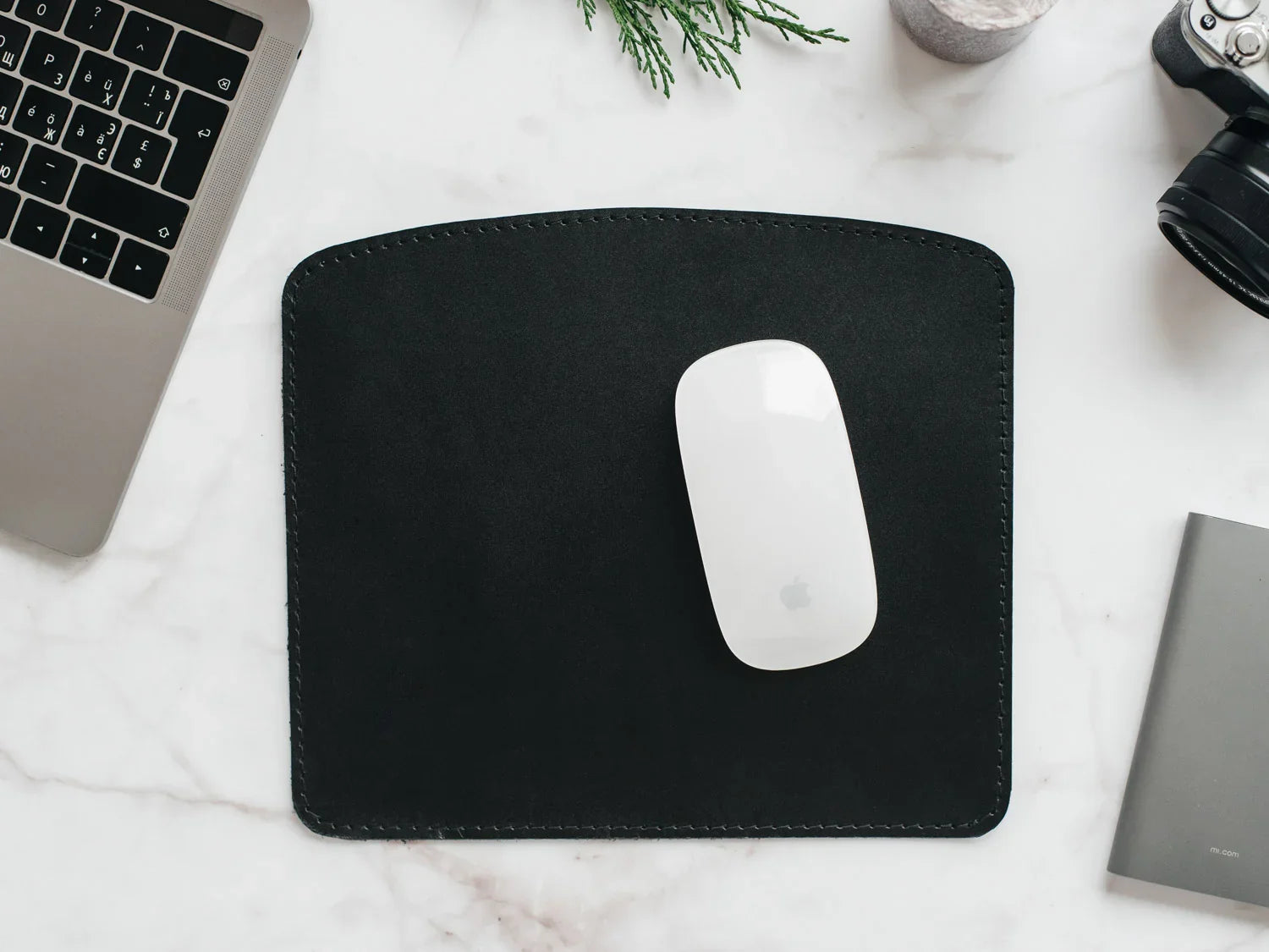 Sleek Leather Mousepad for Office or Home Use