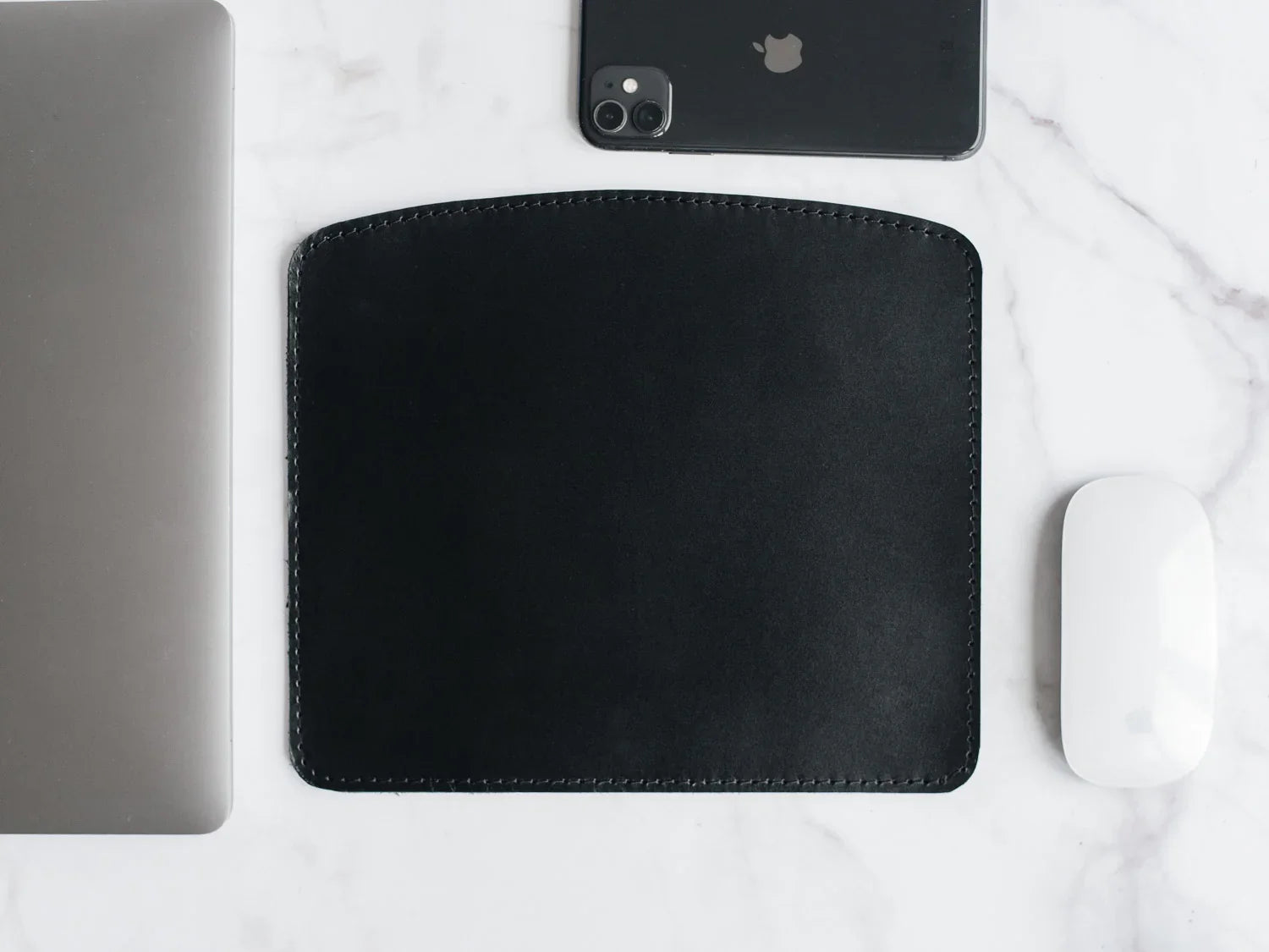 Sleek Leather Mousepad for Office or Home Use