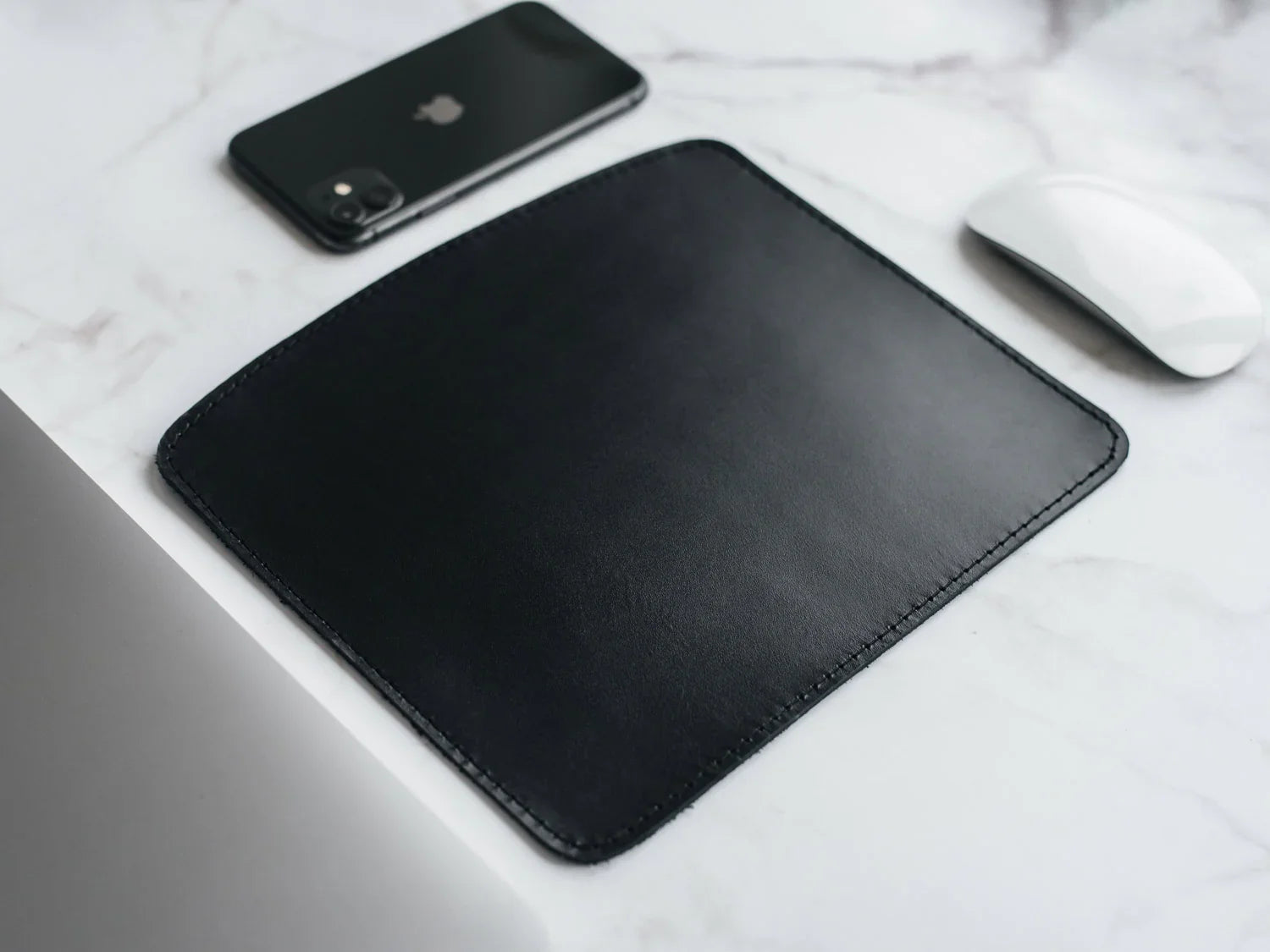 Sleek Leather Mousepad for Office or Home Use