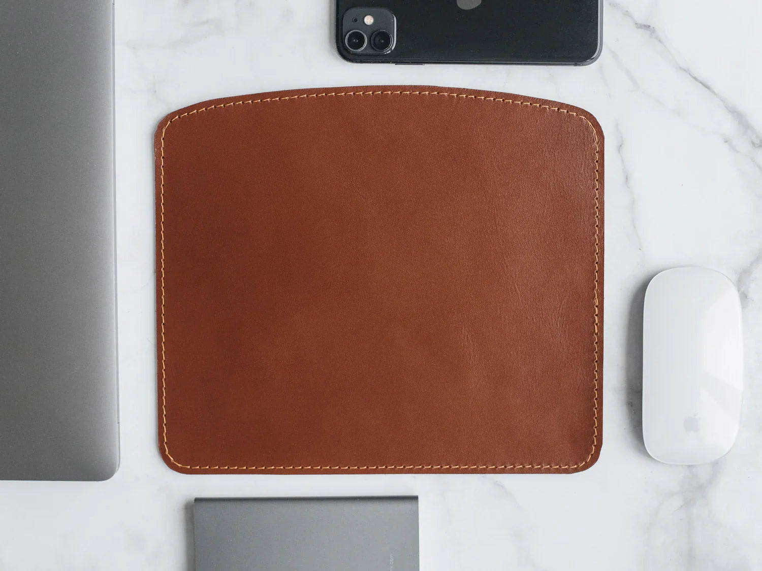 Sleek Leather Mousepad for Office or Home Use