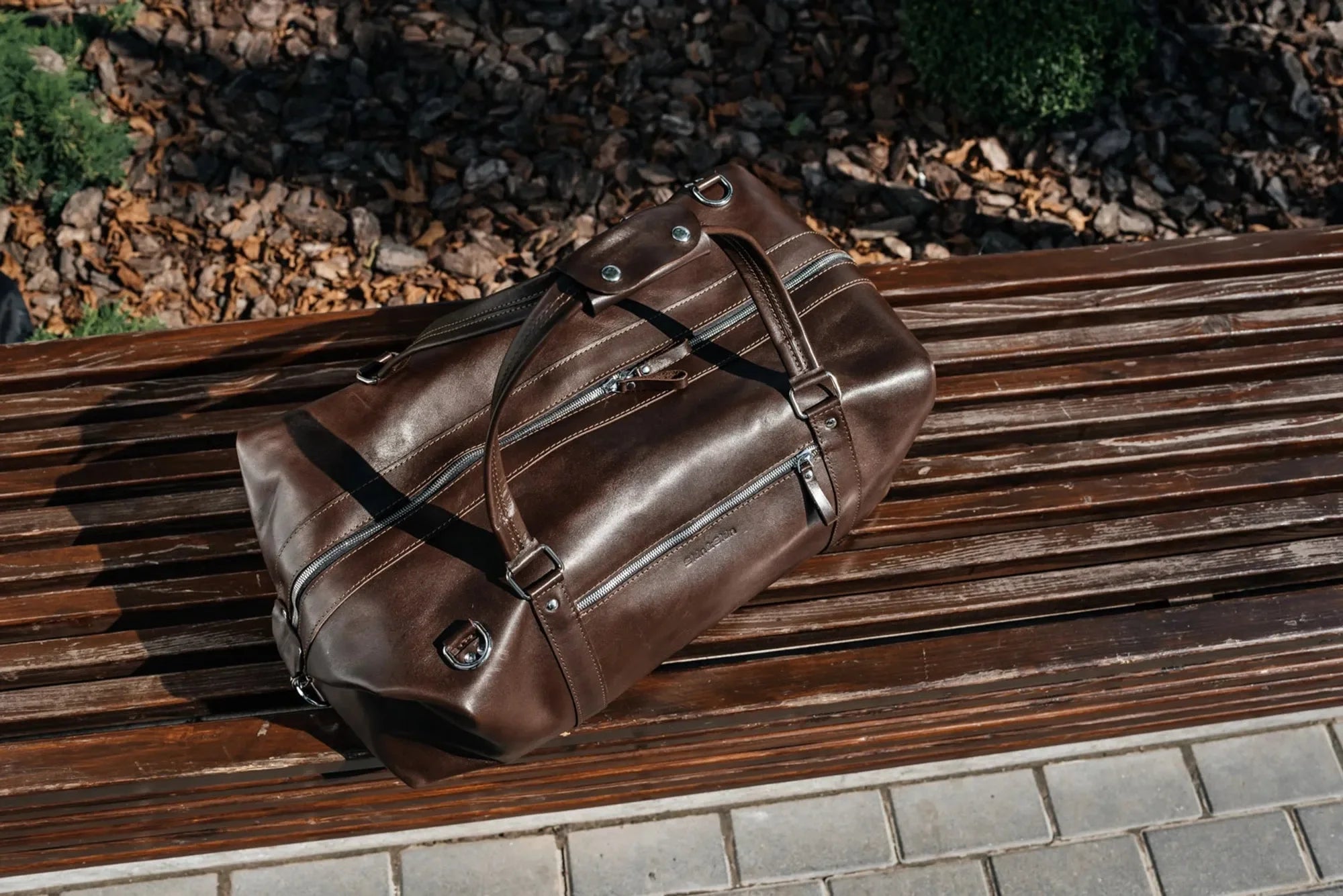 Smooth Leather Travel Bag – Men's Duffel for Weekend Getaways | Stout