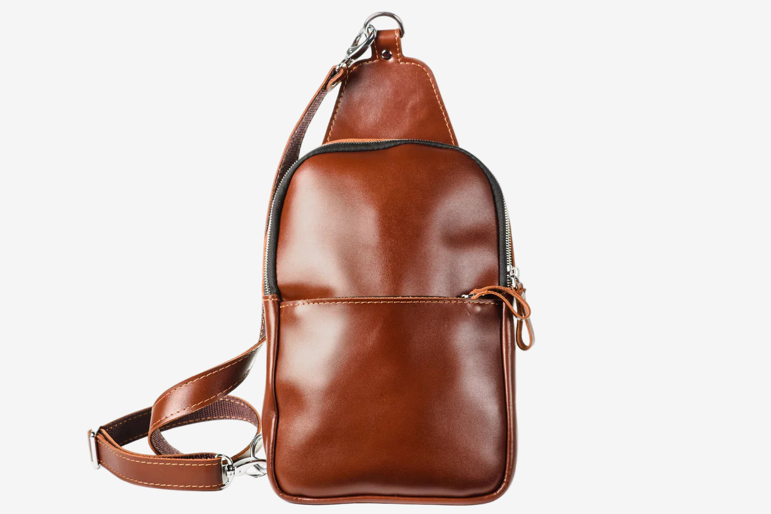 Smooth Leather Sling Bag – Everyday Men’s Crossbody