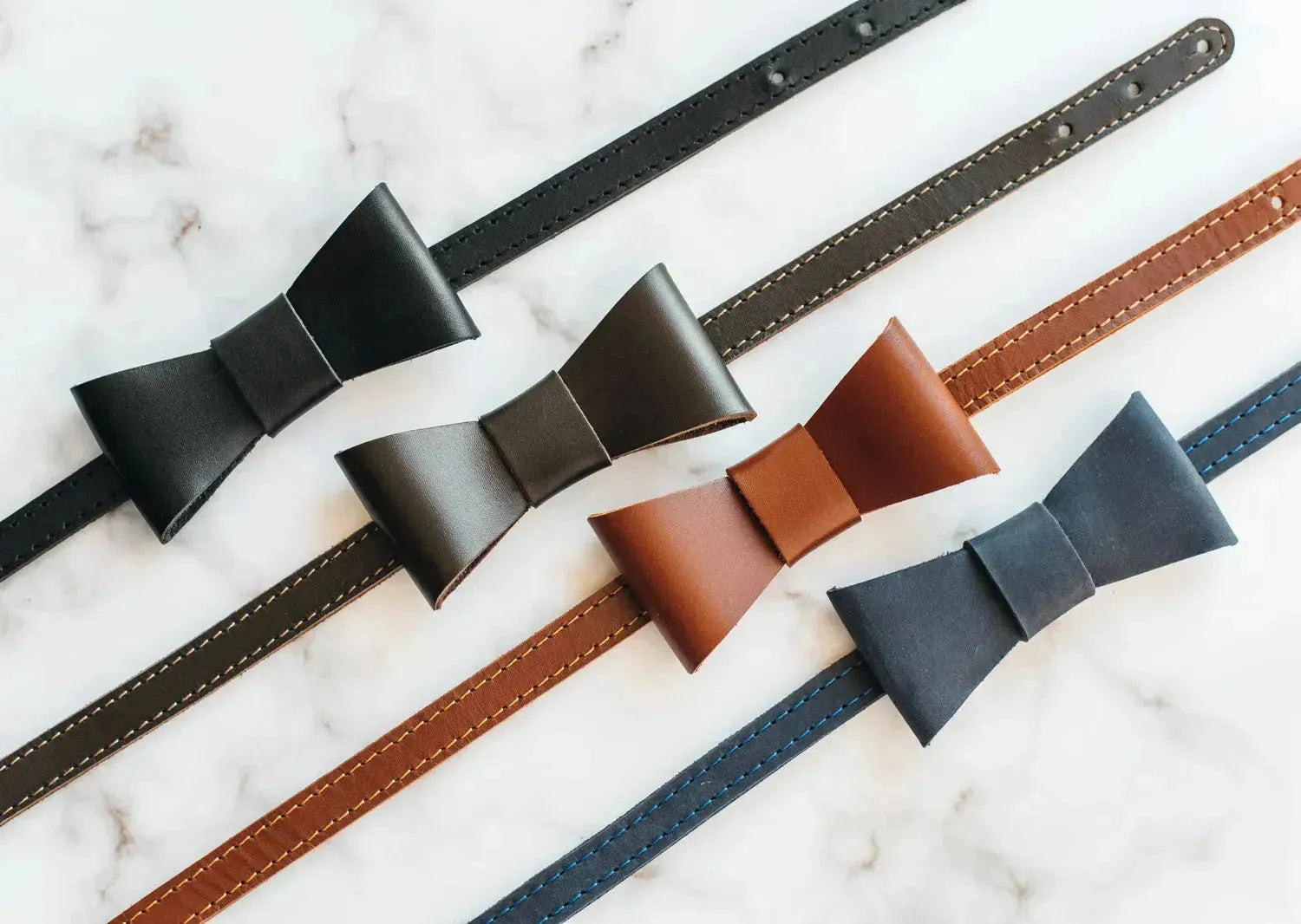 Handmade Leather Bow Tie – Groom, Wedding, Party Look