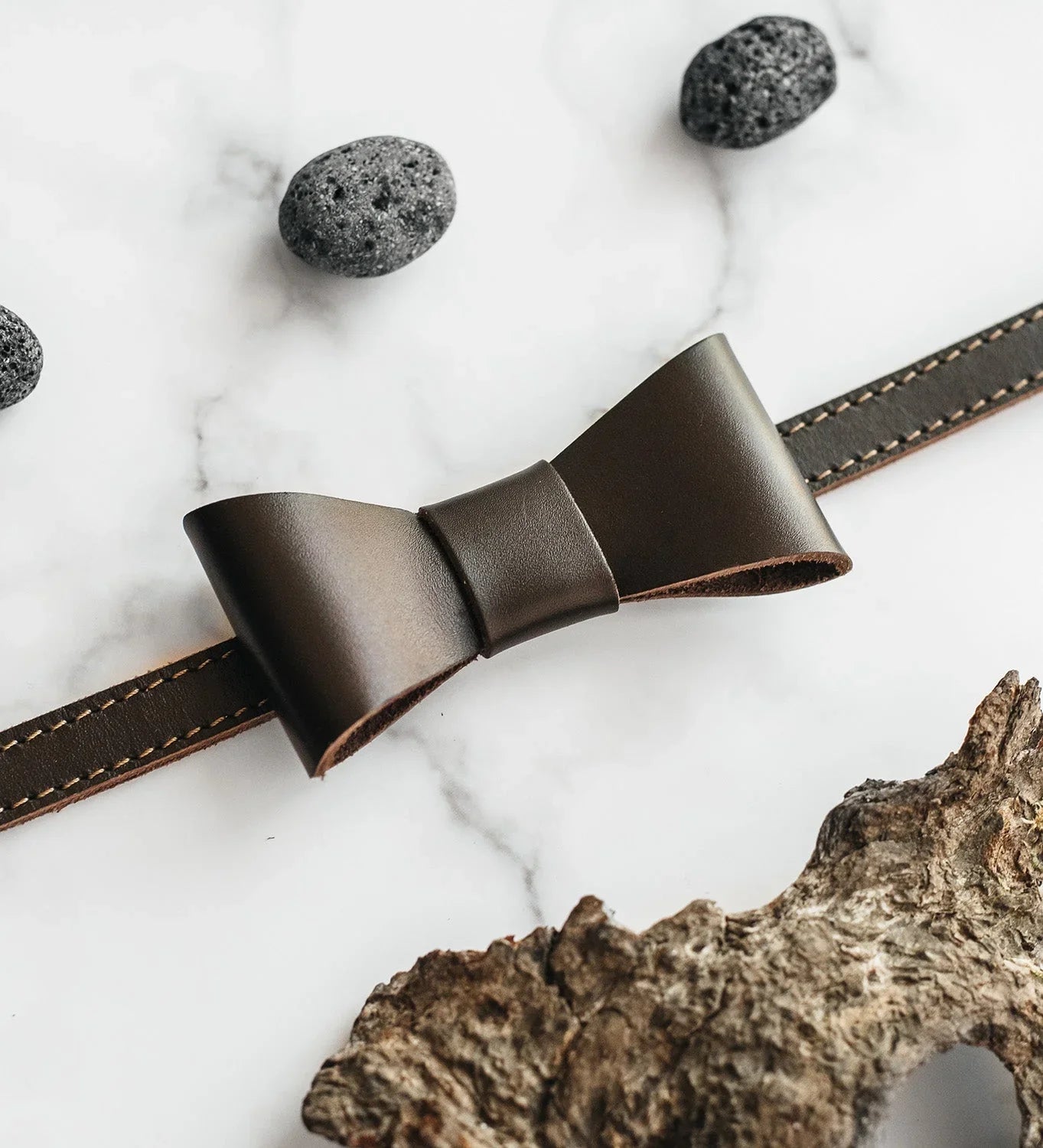 Handmade Leather Bow Tie – Groom, Wedding, Party Look