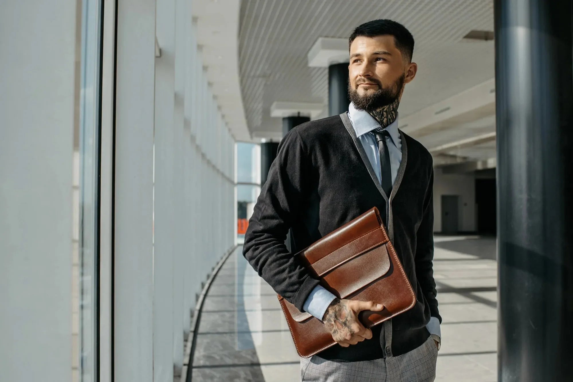 Timeless Leather MacBook Sleeve – All Sizes with Felt Lining